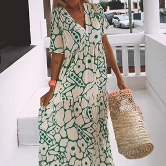 Robe fluide fleurie – Silhouette affinée !