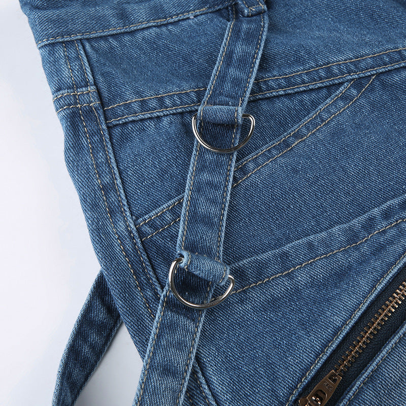Jean Cargo Zippé Femme