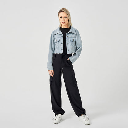 Veste Jean Vintage Effilée