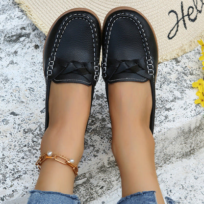 Mocassins Élégants et Confortables avec Détail Tressé