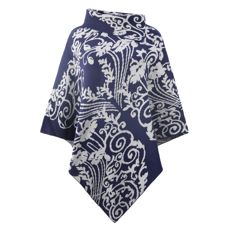 Manteau stylé aux motifs graphiques
