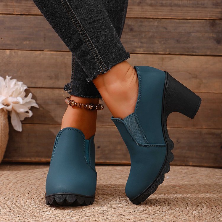 Chaussures Élégantes à Talon Confortables et Sans Lacets pour Femme