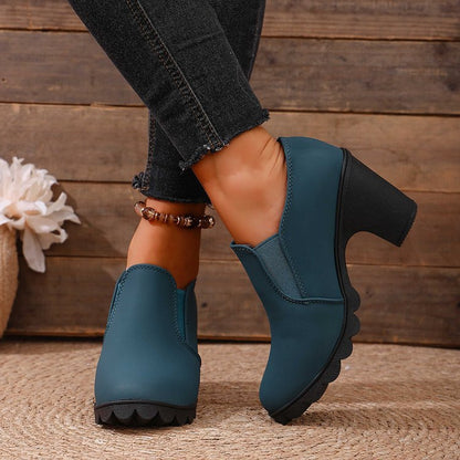 Chaussures Élégantes à Talon Confortables et Sans Lacets pour Femme