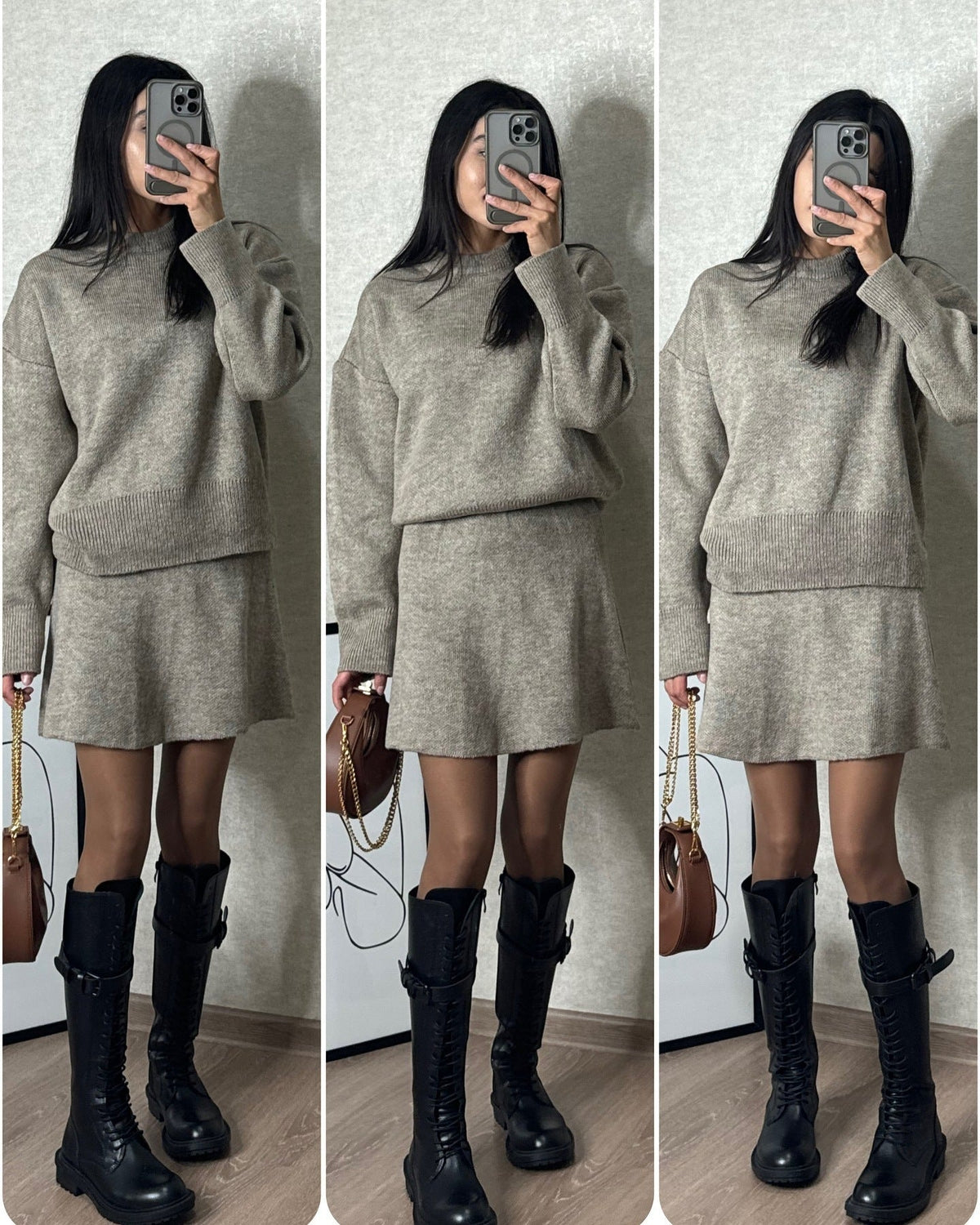 Ensemble deux pièces RÉVÈLE VOTRE STYLE Gris clair
