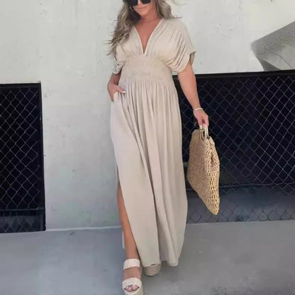 Robe Muse Longue Élégante Fendue