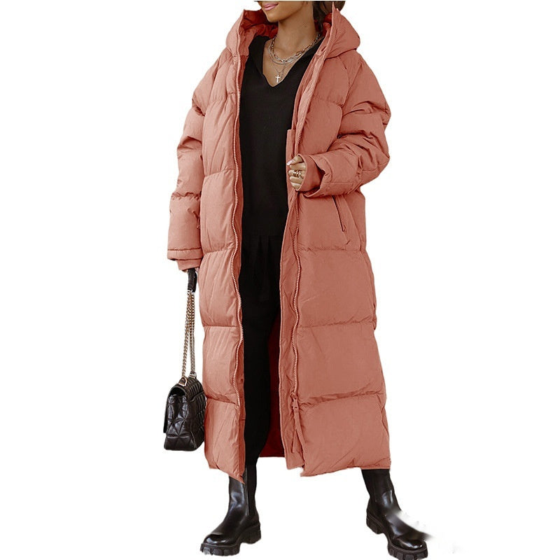 Manteau Lila Zippé à Capuche