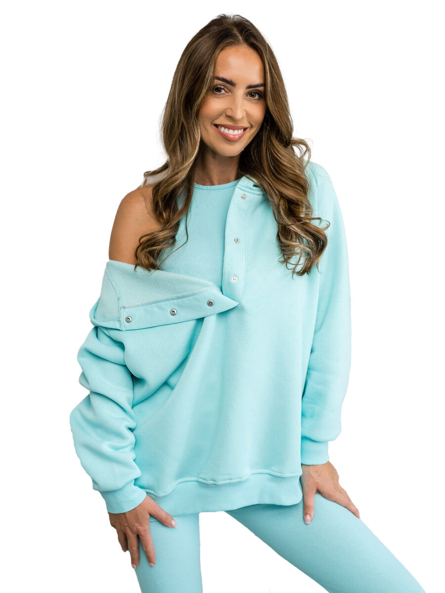 Sweatshirt Femme Coton Doux – 3 Pièces