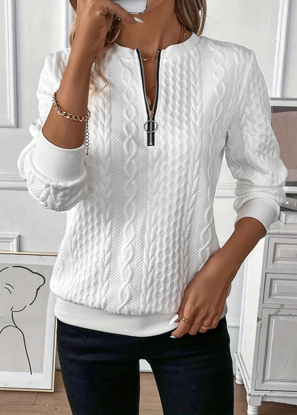 Sweat à capuche à enfiler pour femme