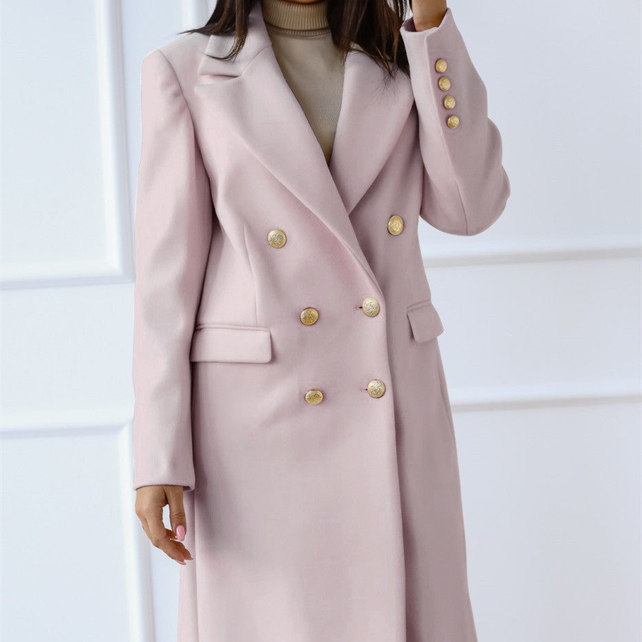 Veste Longue Classique et Modernité Abricot
