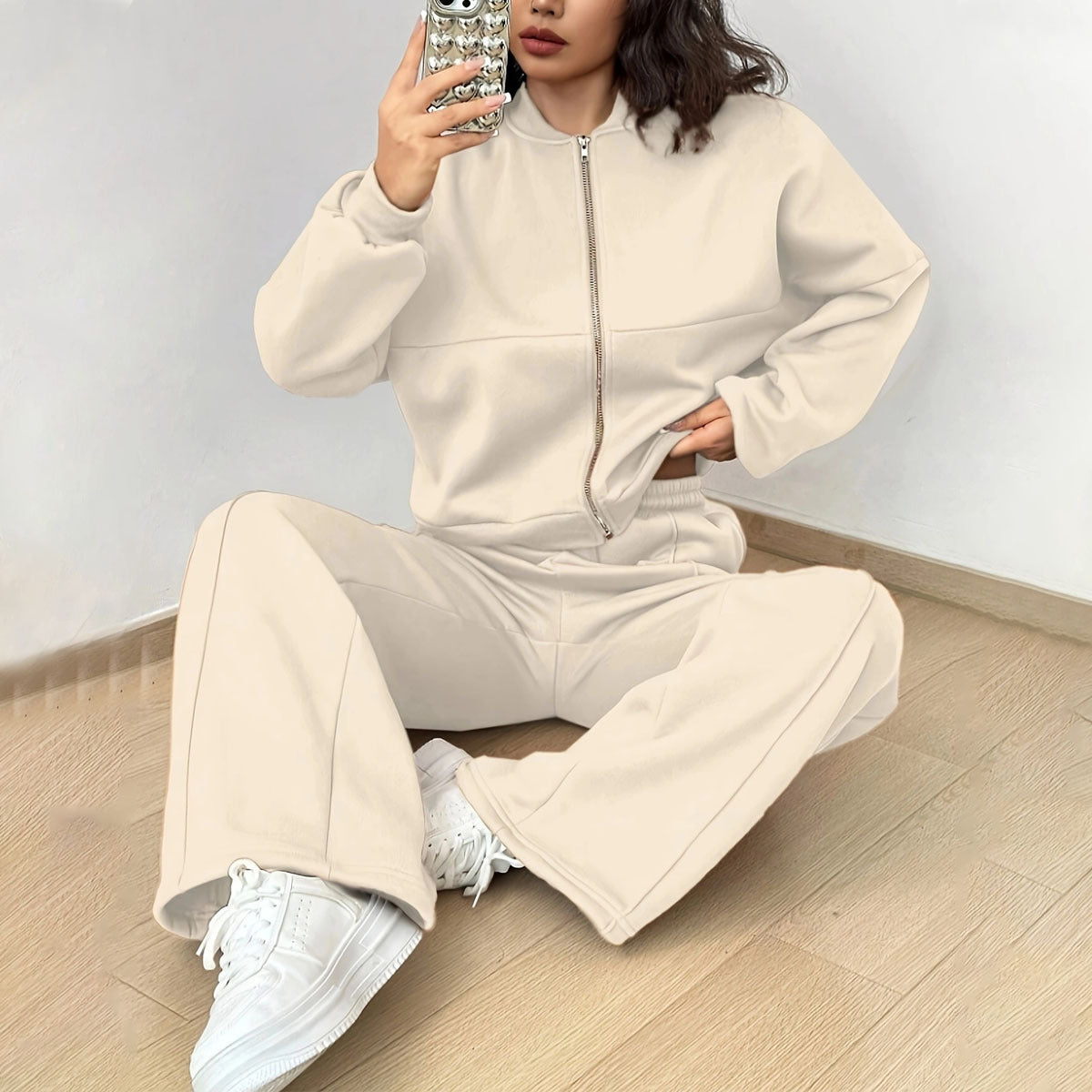 Ensemble Chic Gilet et Pantalon Sportive et Élégante