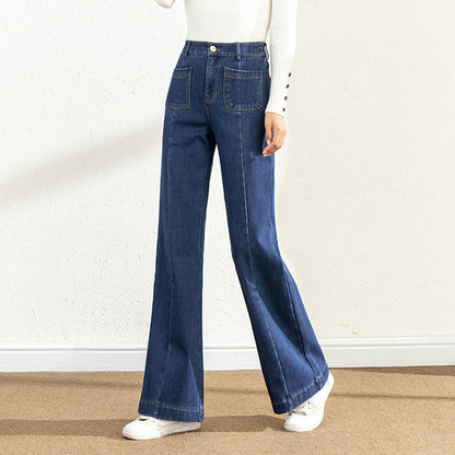 Mélina – Jean évasé taille haute pour une silhouette élancée