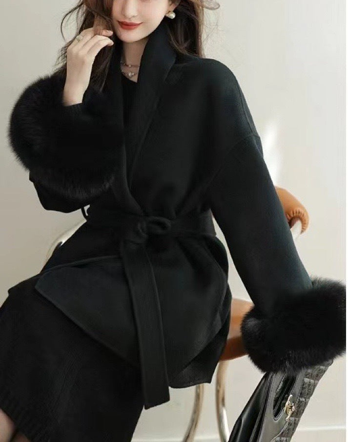 Manteau Adèle Élégance Double Face